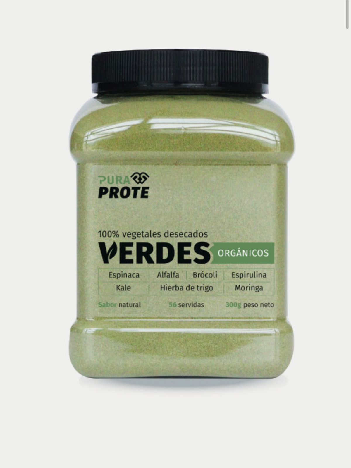 Vegetales Verdes Desecados 100% (Pura Prote)
